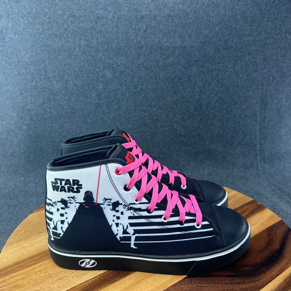 Heelys Hustle Star Wars Darth Vader High Top Skate Shoes Mens 9 Black HES10553